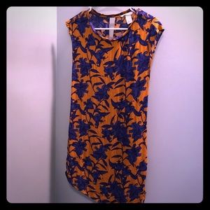 H&M Mustard and purple dress